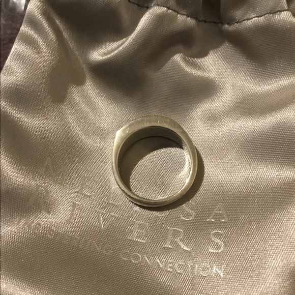 Vintage Melissa Rivers Sterling Silver & Purple Enamel Ring, 7 NIB - Picture 6 of 10